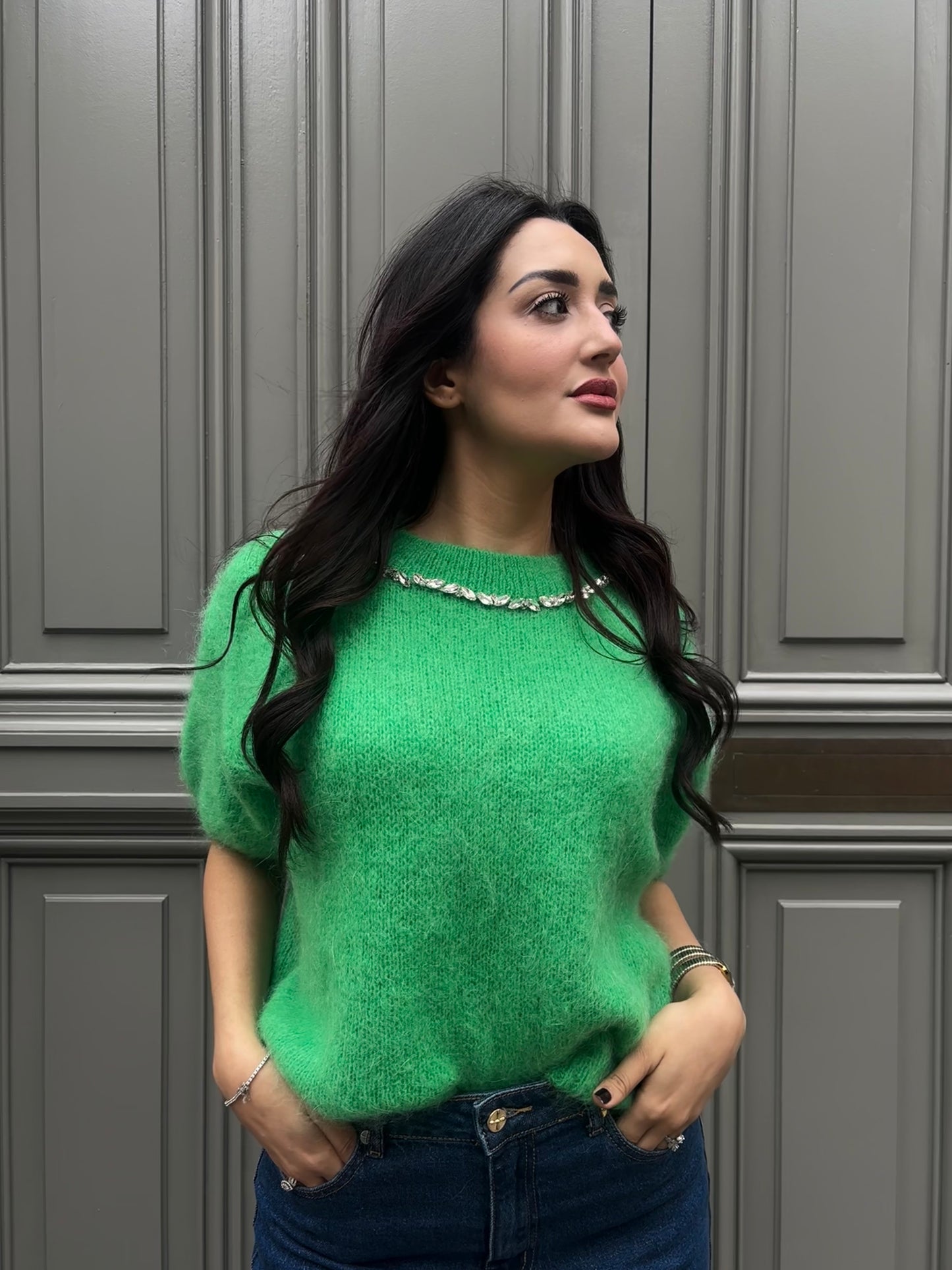 Pull Aurore Vert
