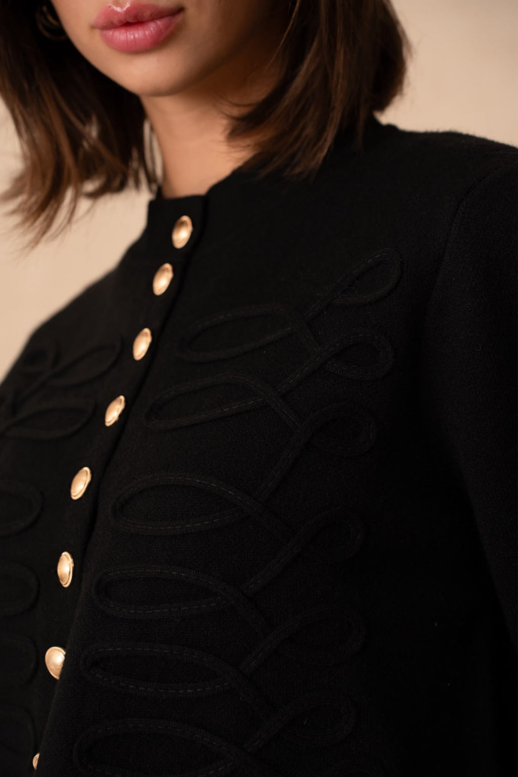 Cardigan Militaire Brandebourgs
