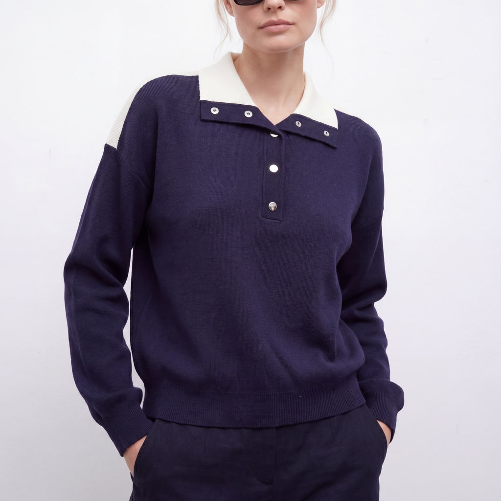 Pull Polo Boutons Pression