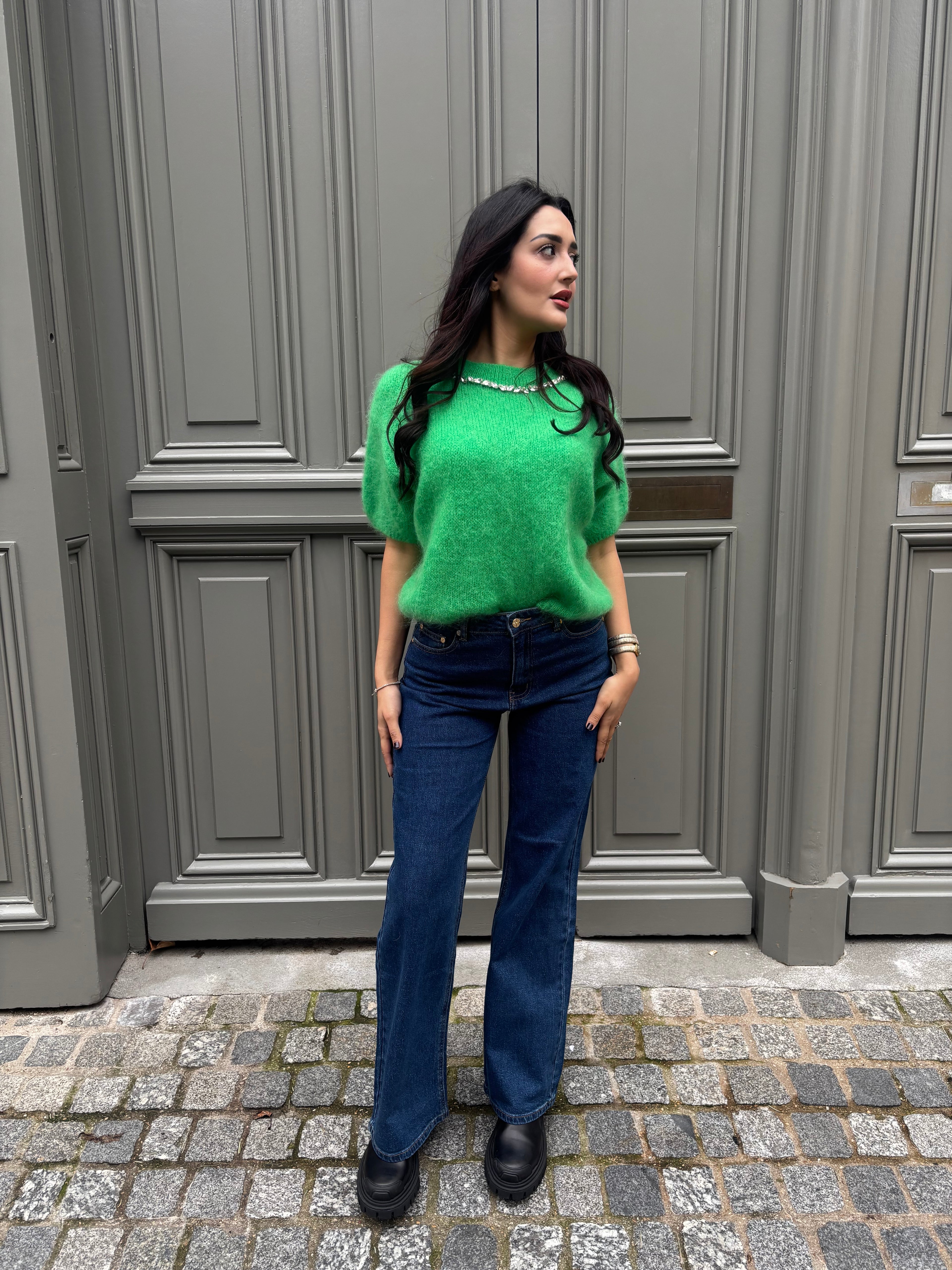 Pull Aurore Vert