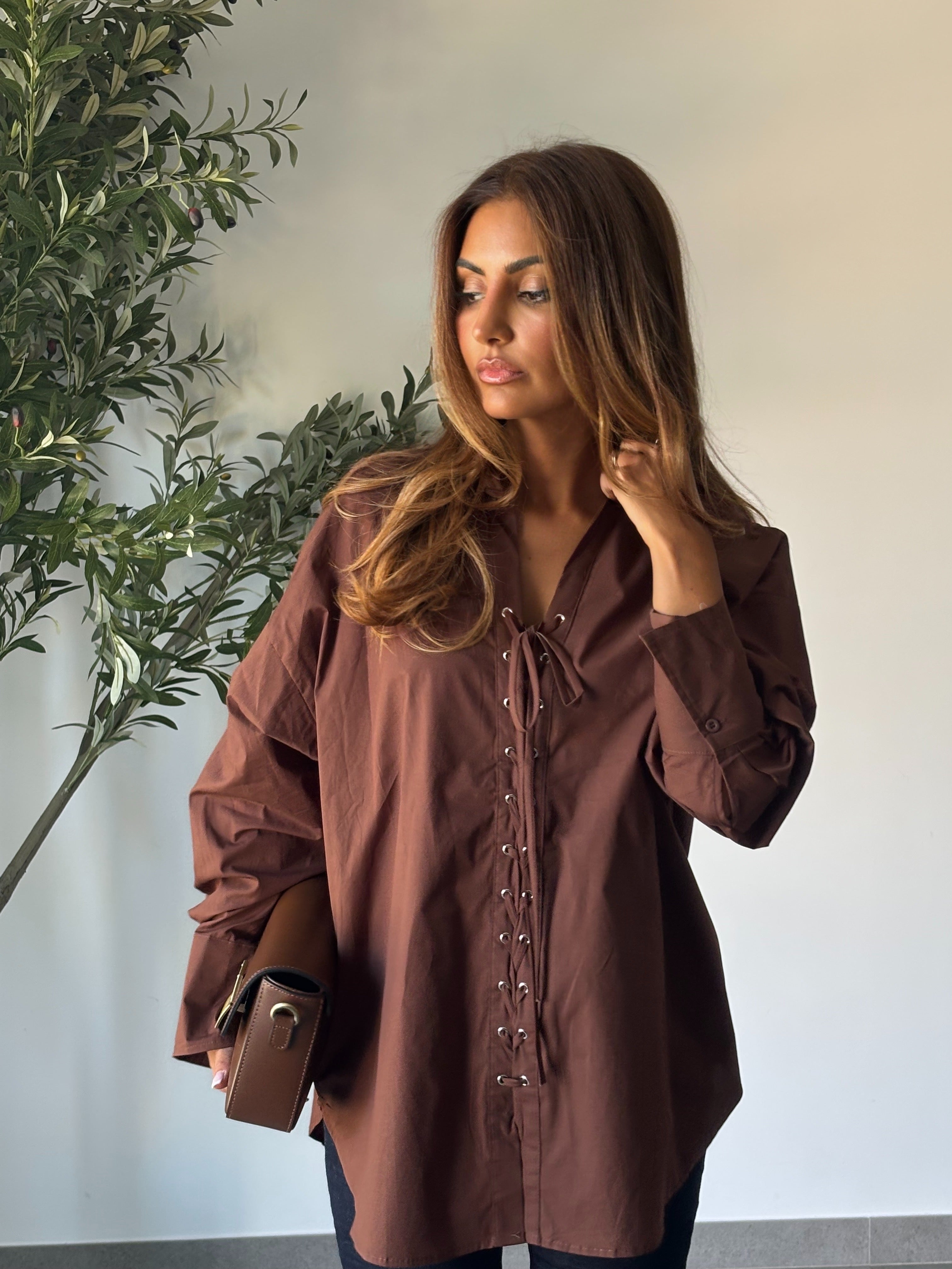 Chemise Virgie Marron