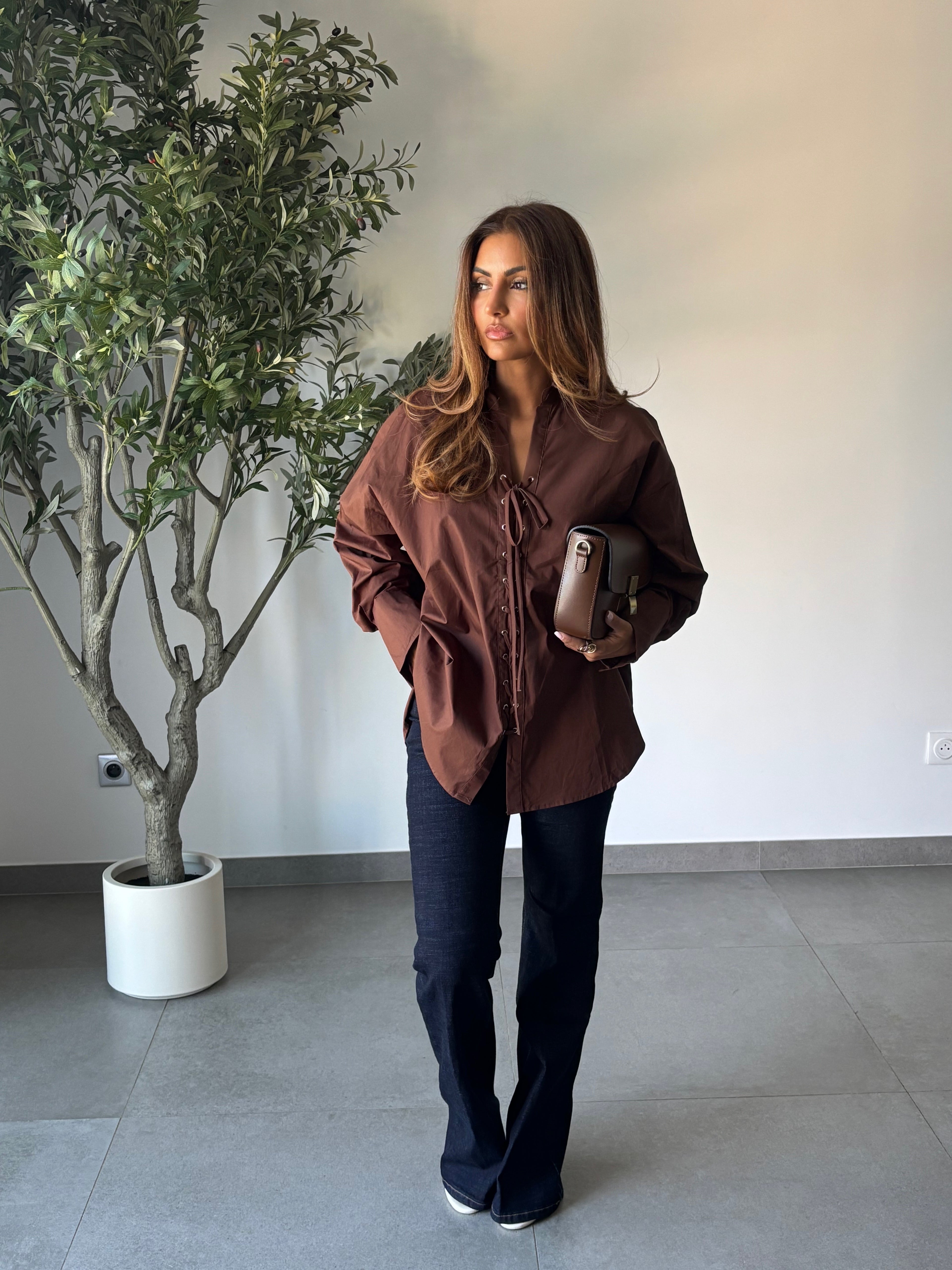 Chemise Virgie Marron